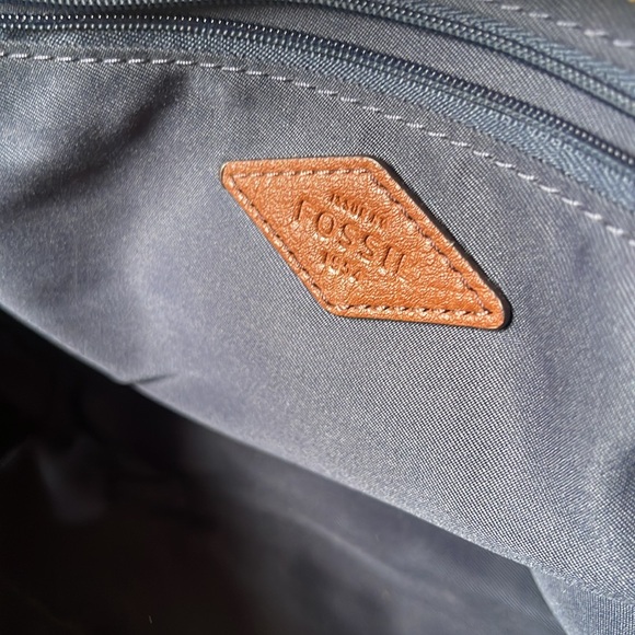 Fossil Fiona Coated Canvas Satchel Crossbody Hadbag
